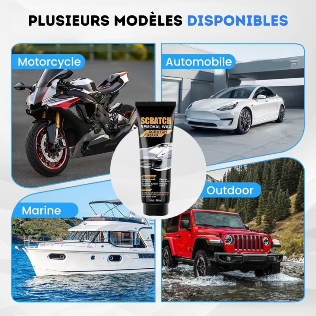 Cire pour Voitures, Efface Rayures Facilement, Polish Anti Carrosserie Profonde Efficace TG