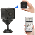 Mini caméra de sécurité WiFi 1080p CCTV avec batterie intégrée et vision nocturne ML