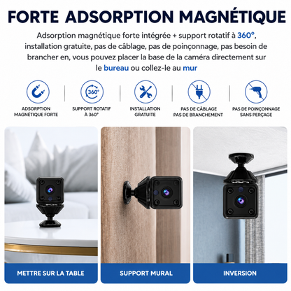 Caméra IP de Surveillance sans Fil avec Vision Night Vision, Caméra WiFi, Caméra de Sécurité