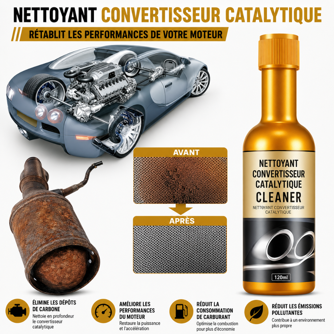 Nettoyant pour convertisseur catalytique de moteur, Agent de nettoyage pour moteur de voiture, élimination du carbone, Anti-usure CI